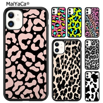 MaiYaCa Mados Karvė dėmės leopardas Spausdinti Telefono Case Cover For iPhone 15 SE2020 6 6s 7 8 plius XR XS 11 12 mini pro 13 14 max 