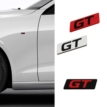 Metalo Lipdukas GT Emblema Automobilių Galinis Kamieno Ženklelis Pusėje Decal Renault Megane 1 2 3 4 GT Clio 2 3 4 5 Sporto Scenic 