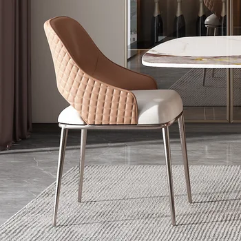 Modernus Nordic Kėdės Kambarį Atsipalaiduoti Odos Dizaineris Prabanga Holai Kėdė Atskirų Sedie Cucina Namų Baldai MQ50KT