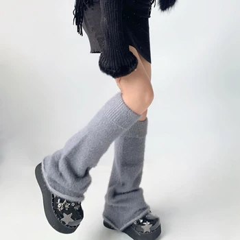 Moterų Vilnos Audinių Kojų Šildytuvus Harajuku Stiliaus Batai Batai Rankogaliai Apima Rudenį, Žiemą Atsitiktinis Šiltas Įkrovos Padengti Derliaus Streetwear