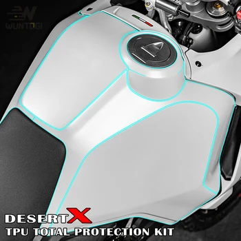 Motociklo Dažų Apsaugos Plėvelė Ducati Dykumos X DESERTX 2023 2024 Kūno Apsaugos Lipdukas DesertX TPU iš Viso Apsaugos Rinkiniai