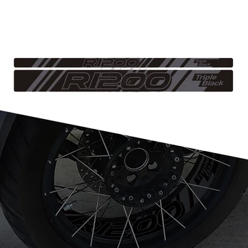 Motociklo Priekiniai/Galiniai Varantys Atspindintis Lipdukas Atveju BMW R1200GS Adventure 2006-2021 Triple Black Edition