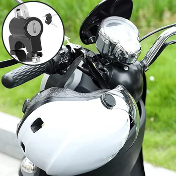 Motociklo Šalmas, Užraktas, Universalus Dviračių Nešiojamų Saugumo Anti-Vagystės Fiksuotos Šalmas, Užraktas 22-28mm Vairo Moto Priedai