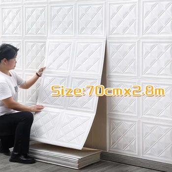 Mūrinis Modelio 3D trimatis Sienų Lipdukai vaikų Darželis Vaikų Anti-susidūrimo lipnios Putų Fono Sienos Popieriaus