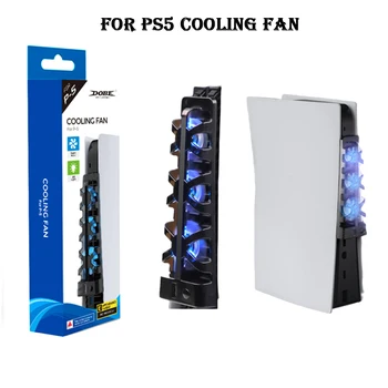 NAUJA PS5 Konsolės Aušinimo Ventiliatorius Žaidimų Konsolės Šaltdėžė Smart Temperatūros Kontrolės 3 Ventiliatoriai Sistema Stotis Sony Playstation 5