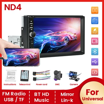 ND4 7inch HD Touch Screen MP5 Grotuvas BT Autoradio Universal 