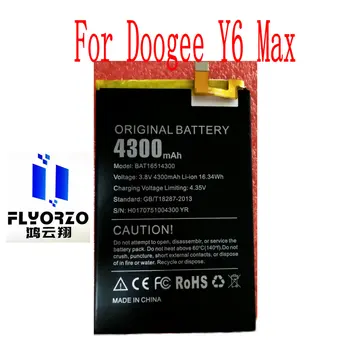 Naujas BAT16514300 Baterija Doogee Y6 Max Mobilusis Telefonas