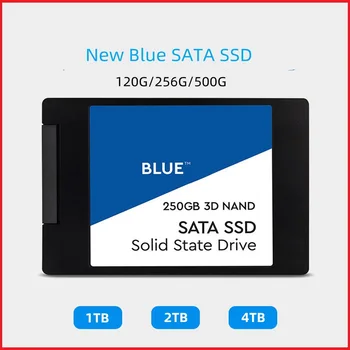 Naujas Blue 250GB SSD Vidinis Kietojo Disque 500GB 1 TB 2TB 3D NAND SATA3 2.5