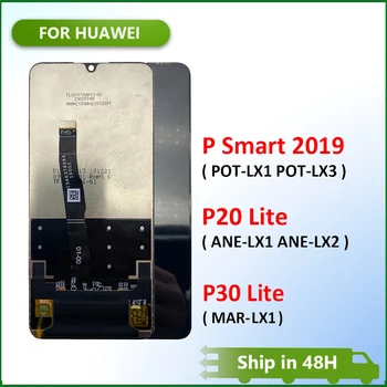 Naujas LCD Ekrano ir Huawei P20 30 Lite / P Smart 2019 PUODĄ-LX1 PUODĄ-LX3 Lcd Jutiklinio Ekrano Pakeitimas LCD Ekranas Asamblėja