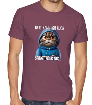 Nice taip Pat galiu Pasakyti Juokinga Funny Cat Įdomus Dovana T-shirt Nuo XS