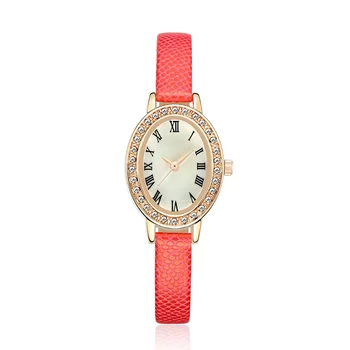 NĖRA.2 Fashon moterų prekės laikrodžiai odinis dirželis atsitiktinis laikrodžius