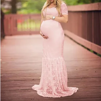 Nėštumo Suknelė Nėščioms Moterims Motinystės Fotografija Nėštumo Suknelė Nėrinių Suknelės Už Nuotrauką Šaudyti Seksualus Drabužiai Trumpas Rankovės