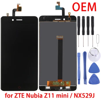 OEM LCD Ekranas ZTE Nubija Z11 mini / NX529J su skaitmeninis keitiklis Visiškai Asamblėja