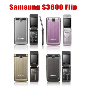 Originalus, Atrakinta Samsung S3600 1.3 MP 2.8 Colių Mobiliojo ryšio GSM 2G Paramos Apversti mobiliojo Telefono Funkcija