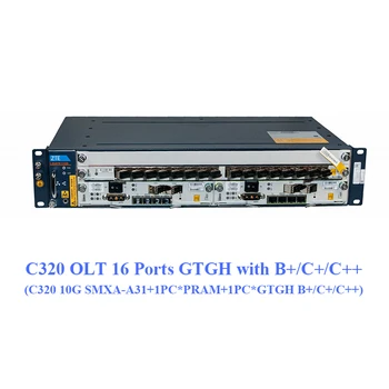 Originalus Naujas 10G Optinis Gpon OLT C320 SMXA/3 Uplink Kontrolės Valdyba AC DC Galios PRAM 16 Uostų PON GTGH C+ C++ SFP Modulis FTTH