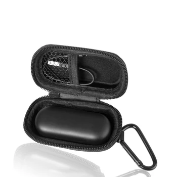 Ovalo Stiliaus EVA Ausinių Atlikti Maišelis Mini labai Sunku,-Ear Ausinės Maišeliai Saugojimo Bylų Black Box 
