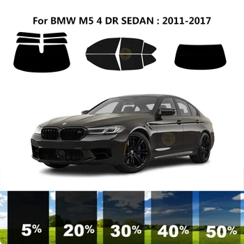 Pjaustytuose nanoceramics automobilių UV Lango Atspalvis, Rinkinys, Automobilių Langų Plėvelės BMW M5 F10 4 DR 2011-2017 SEDANAS