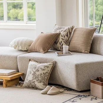 Prancūzijos šviesos prabanga khaki retro sofos pagalvę advanced jausmą kambarį pagalvėlė home villa miegamojo lova, minkštas pagalvių užvalkalas