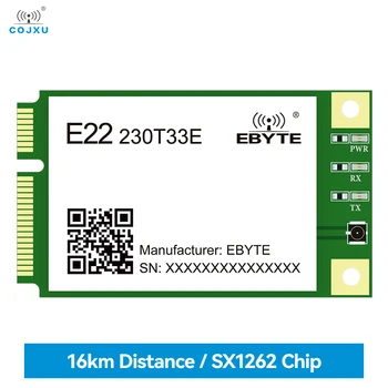 SX1262 Belaidžio LoRa Plėstinio Spektro COJXU E22-230T33E MINI PCI-e Standartinę Sąsają, UART/RS485/RS232/USB Atstumas 16KM 33dBm