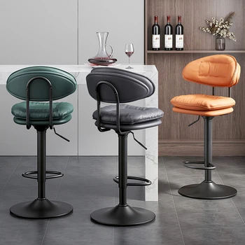 Sala Counter Baro Kėdės Sukasi Šiaurės Salonas Šiuolaikinės Virtuvės Kėdė, Dizaino Kavos Cadeiras Sandalye Sillas Baldai HD50BY
