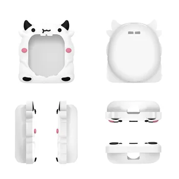 Silikoninės Apsaugos Atveju Tamagotchi Uni(2023) Pet Žaidimų Konsolės Animacinių filmų Balta pieno karvė Apsaugos Atveju