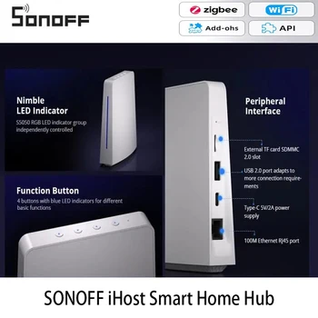 Sonoff IHost Smart Home Hub AIBridge Zigbee 3.0 Sąsajos Klausimą Privačių Serverių Suderinama Su 