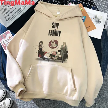 Spy x Šeimos Ania hoodies moterų spausdinti hip-hop y2k estetinės moterų megztinis streetwear spausdinti