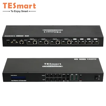 TESmart Matriz HDMI Matrice Switcher Matrisi su Extender 50m 4x8 Video Switcher HDMI Matricos