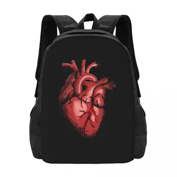Tikroviškas Anatomijos Širdies Atvaizdą Bendradarbiavimo Kuprinė Didelės Talpos Mielas, Sulankstomas Drabužių, Kuprinės