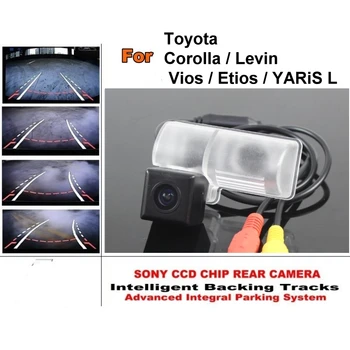 Toyota Corolla / Levin / Vios / Etios / YARiS L Automobilis, Protingi Stovėjimo Dainos vaizdo Kamera HD CCD Atvirkštinio vaizdo Kamera Galinio vaizdo Kamera