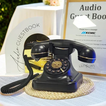 Unikalus Dizainas Antikvariniai garso svečių Įrašymo telefono Garso Balso Įrašymas telefono vestuvių