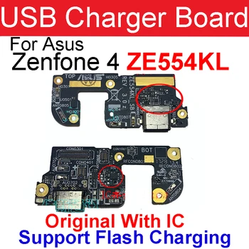 Už ASUS Zenfone 4 ZE554KL USB Įkroviklis Dokas Plug Jungtis Įkrovimo Valdybos FLex Kabelis, Mikrofonas Mikrofonas Valdybos atsarginės Dalys