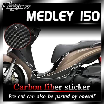 Už Piaggio MEDLEY150 apsauginė plėvelė anti dėvėti 6D anglies pluošto lipdukas modifikuotų skaidrus automobilių lipdukas priedai