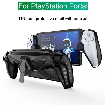 Už ps5 PlayStation Portale apsauginis dėklas su stovo minkštos TPU apsaugoti shell aišku, apsauginės rankovės padengti PS5 protal