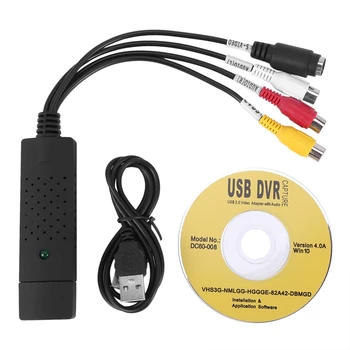Video Audio VHS VAIZDAJUOSČIŲ USB Video Capture Card DVD Converter Užfiksuoti Kortelės Adapteris