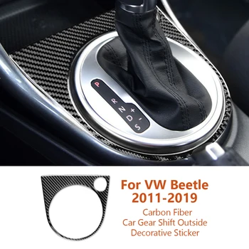 Volkswagen VW Beetle 2011-2019 Anglies Pluošto Pavarų Perjungimo Kolegijos Išorinio Rėmo Dekoratyviniai Lipdukai, Auto Interjero Accesorios