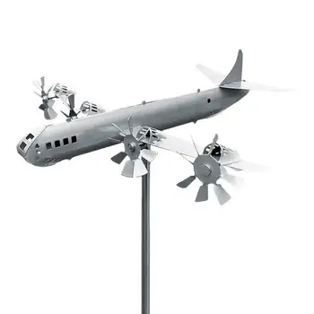 Vėjo malūnas Sodo Suktuko Tvirtas Nerūdijančio Plieno Orlaivių vėjo malūnas Dekoratyvinės 3D Lauko Vėjo Skulptūra Daugiafunkcinis Sodas