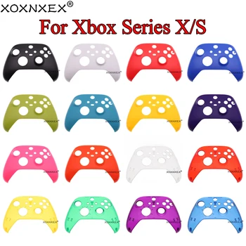 Xbox Serijos X S didžiąsias Valdytojas Viršutinis Dangtis Plastikinis Korpusas su Lukštais vientisos Spalvos Aišku, Priekinė Panelė Viršutinis Dangtis