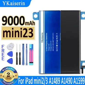 YKaiserin 9000mAh Pakeitimo Bateria IPad Mini 2/3 Mini2 Mini3 A1512 A1489 A1490 A1491 A1599 Baterija + Kelio NR.