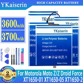 YKaiserin Baterija Motorola Moto Z XT1650-01 XT1650-03 XT1650-05 Droid Jėga XT1650-2 SNN5968A Garantija Vienerius Metus, bateria