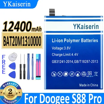 YKaiserin Naujos Baterijos 12400mAh BAT20M1310000 Baterija Doogee S88 PRO S88pro Mobiliojo Telefono Baterijas +Įrankiai
