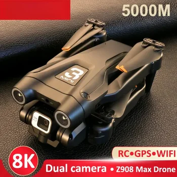 Z908 Pro Max Drone 5000 ESC 4K/8K Kliūtis, Išvengti Profesinių HD aerofotografija Brushless GPS Lankstymo Quadcopter
