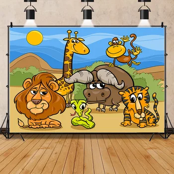 ZHISUXI Atogrąžų Džiunglės Animacinių filmų laukinės Gyvūnijos Parke Šaudyti Nuotrauką Vaikų Gimtadienį ir Naujagimių Fotografijos Fone Prop FZ-08