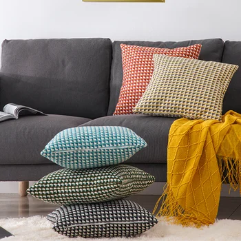 stilius Bohemija, dekoratyvinės pagalvės dangtelis, sofos pagalvę padengti, gyvenamasis kambarys, šiaurės apdaila, 45 x 45