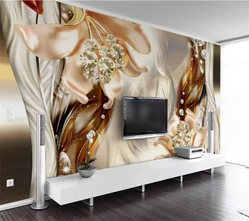 wellyu Užsakymą tapetai, 3d foto freskomis, tapetai fantasy 3d reljefo gėlių papuošalai обои foną 3D papel de parede