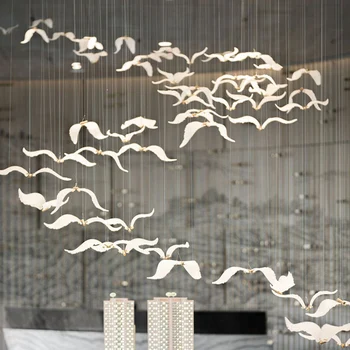 Šiaurės Dizaineris Stiklo Sietynas Modernūs, Prabangūs Individualų Baras Villa Kambarį Led Šviestuvo Namų Puošybai Apšvietimas Šviestuvai