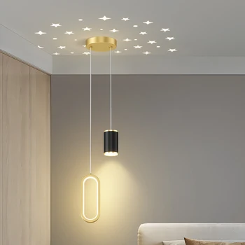 Šiuolaikinių LED Pakabukas Šviesos Liustra, Miegamojo Lovos Gyvenimo Valgomasis Namų Dekoro Kabo Lempa Patalpų Šviesos Rungtynių Blizgesį