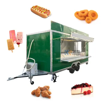 Lauko Mobiliojo Greito Maisto Sunkvežimiai Pardavimas Europoje Mobiliųjų Maisto Priekaba su Visa Virtuvės Įranga, Pritaikytas viešojo Maitinimo Krepšelį